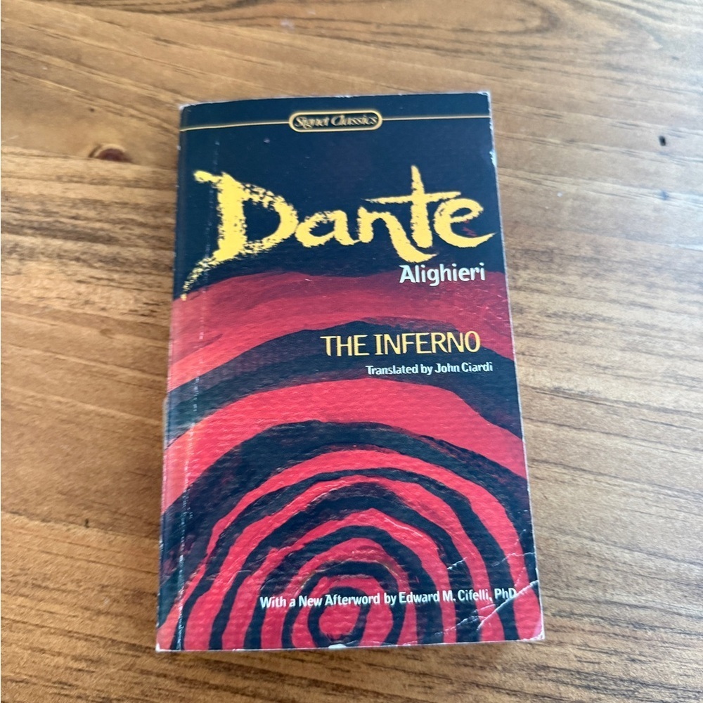 Dante Alighieri "The Inferno" Paperback - Black & Red Cover